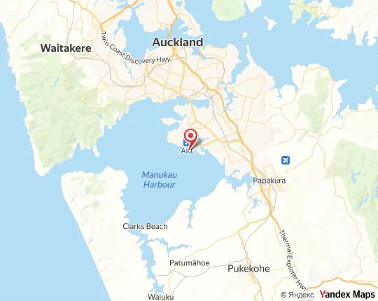 Map of Auckland International Airport