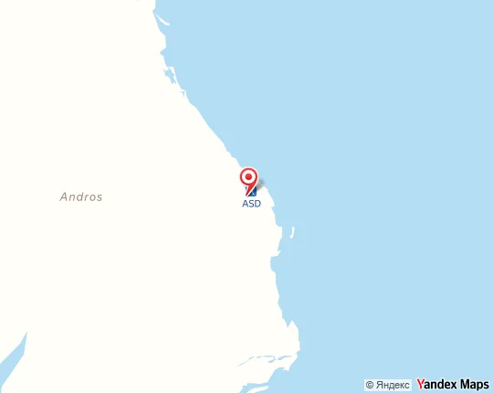Map of Andros Town Airport